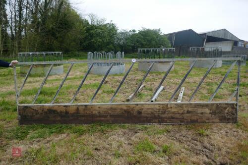 15' GALVANISED CATTLE FEED BARRIER