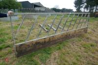 15' GALVANISED CATTLE FEED BARRIER - 2