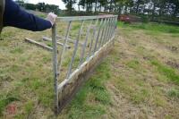 15' GALVANISED CATTLE FEED BARRIER - 3