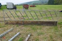 15' GALVANISED CATTLE FEED BARRIER - 5