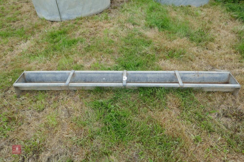 9' GALVANISED ROUND FEED TROUGH