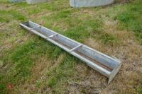 9' GALVANISED ROUND FEED TROUGH - 2