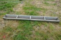 9' GALVANISED ROUND FEED TROUGH - 4