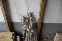23 GALVANISED ELECTRIC FENCE STAKES - 2
