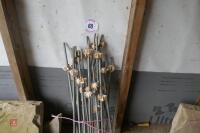 23 GALVANISED ELECTRIC FENCE STAKES - 3