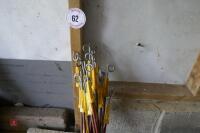 21 METAL ELECTRIC FENCE STAKES - 2