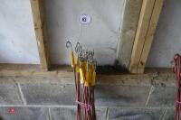 21 METAL ELECTRIC FENCE STAKES - 2