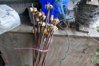 16 METAL ELECTRIC FENCE STAKES - 2
