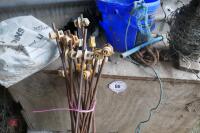 16 METAL ELECTRIC FENCE STAKES - 3