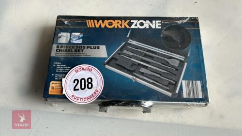 WORKZONE 5 PIECE PLUS CHISEL SET