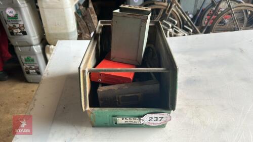 BOX OF MAG DRILL BITS & FITTINGS