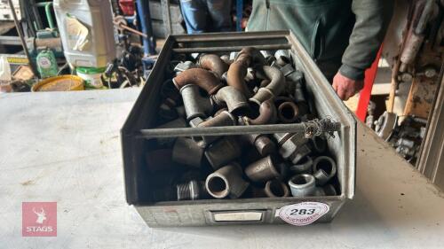 BOX OF PIPE FITTINGS