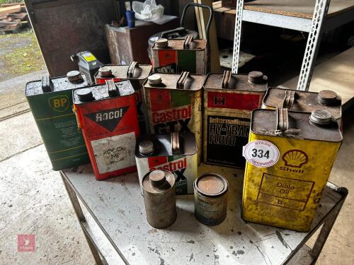 VINTAGE FUEL/ OIL CANS