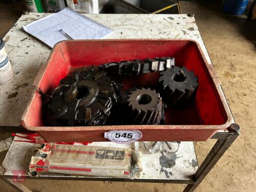 BOX OF MILLING CUTTERS