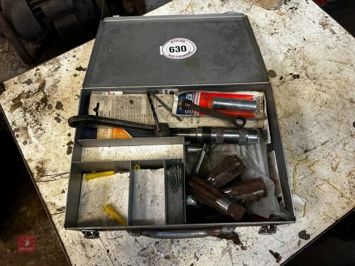 BOX OF TOOLS ETC