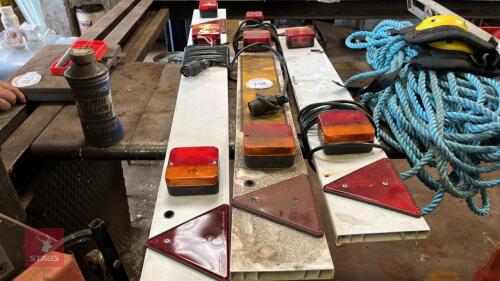 3 TRAILER LIGHT BOARDS