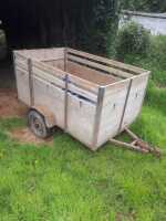 1.2M X 2.0M WOODEN CAR TRAILER - 2