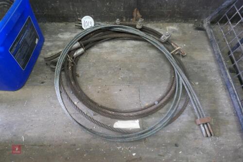 2 LENGTHS OF WIRE ROPE