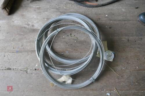 3 ROLLS OF MILD STEEL WIRE