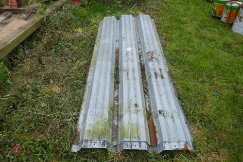 3 SHEETS OF GALVANISED GRAIN WALL