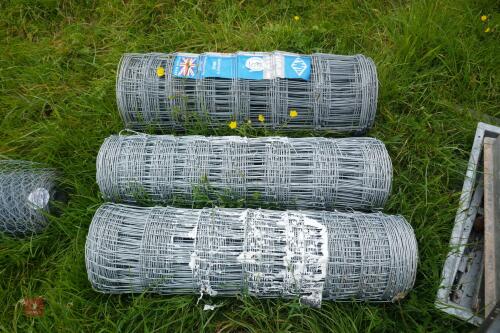 3 NEW ROLLS OF STOCK NETTING