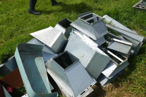 LARGE QTY OF GALVANISED GRAIN PARTS