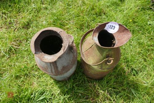 2 VINTAGE CHURNS