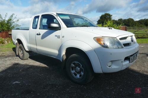 2009 TOYOTA HILUX D4-D PICK UP **THIS LOT HAS BEEN WITHDRAWN - APOLOGIES FOR ANY INCONVENIENCE**