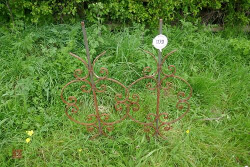 2 DECORATIVE METALWORK ITEMS