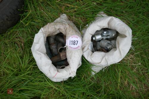 2 BAGS OF METAL FITTINGS