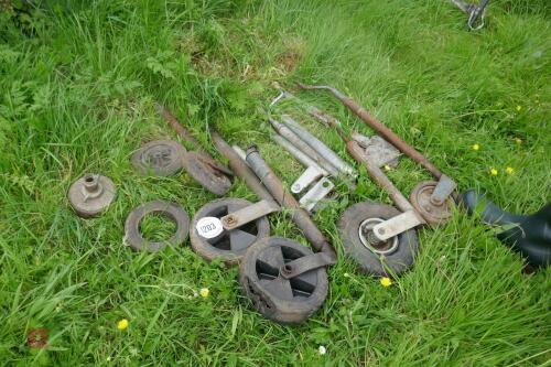 5 JOCKEY WHEELS AND SPARES