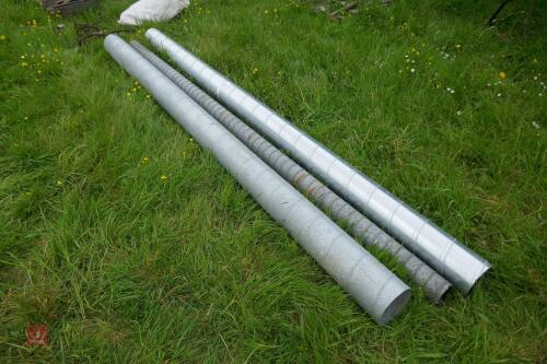 3 X 3M GALVANISED GRAIN DUCTING