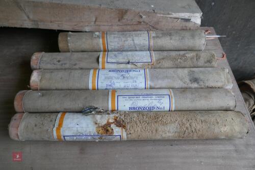 5 BOXES OF BRONZOID NO 1 WELDING RODS