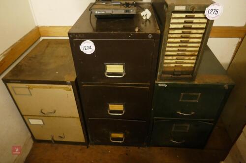 3 FILING CABINETS