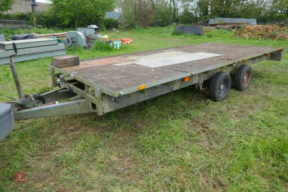 IFOR WILLIAMS TWIN AXLE FLATBED TRAILER