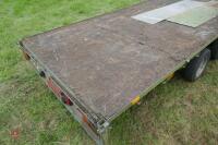 IFOR WILLIAMS TWIN AXLE FLATBED TRAILER - 10