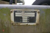 IFOR WILLIAMS TWIN AXLE FLATBED TRAILER - 15