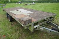 IFOR WILLIAMS TWIN AXLE FLATBED TRAILER - 17