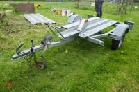 GALVANISED SINGLE AXLE MOTORBIKE TRAILER - 2