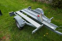 GALVANISED SINGLE AXLE MOTORBIKE TRAILER - 6