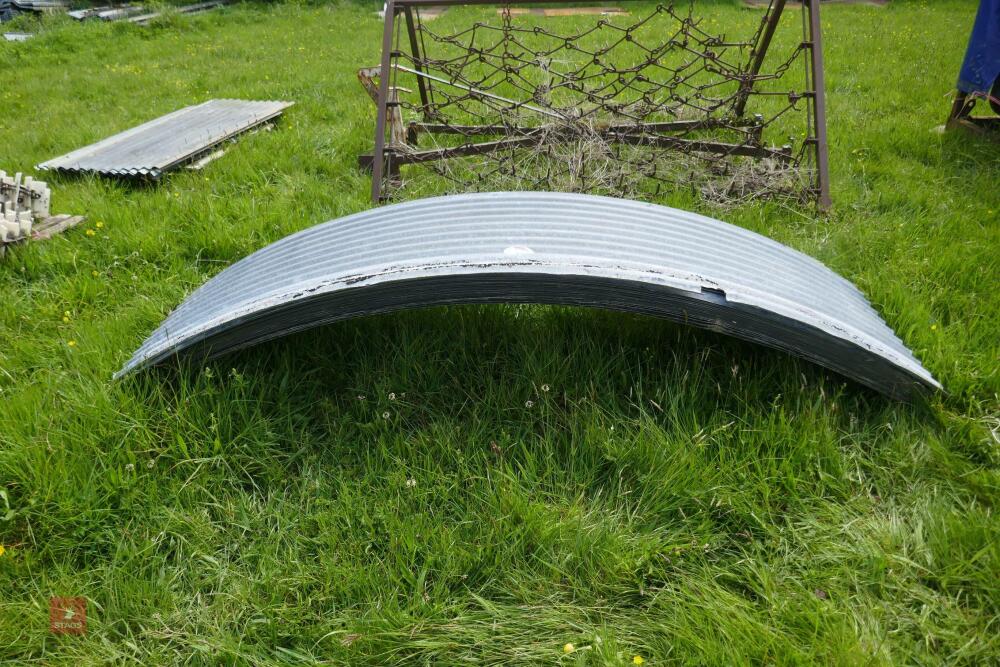 CURVED CORRUGATED TIN SHEETS