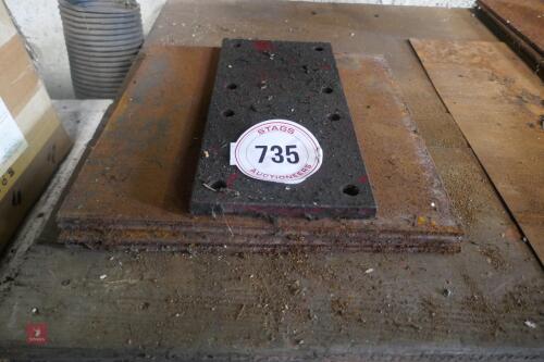 4 1' X 1' PLATE STEELS