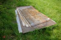 APPROX 10 LARGE SHEETS OF STEEL - 6