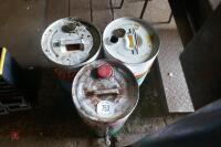 3 25 LTR CASTROL OIL DRUMS - 5
