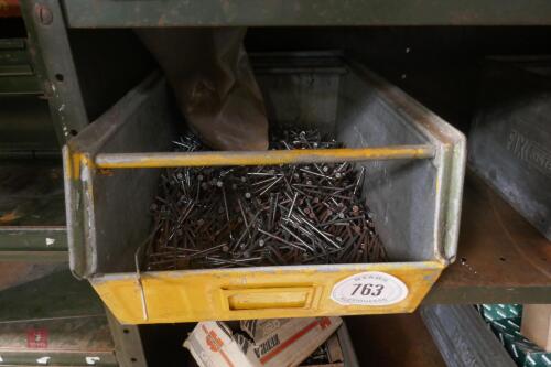 TUB OF 3'' GALVANISED NAILS