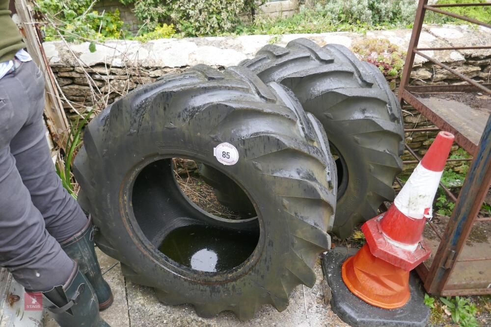 2 x 16/70-20 TELEHANDLER TYRES