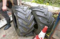 2 x 16/70-20 TELEHANDLER TYRES - 4