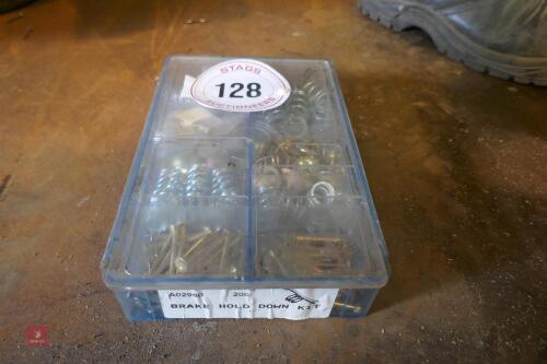 BOX OF BRAKE HOLD DOWN KIT