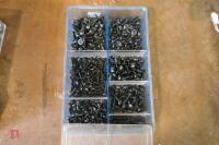 BOX OF BLACK SCREWS - 2