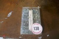 BOX OF ZINC PLATED SELF TAP SCREWS